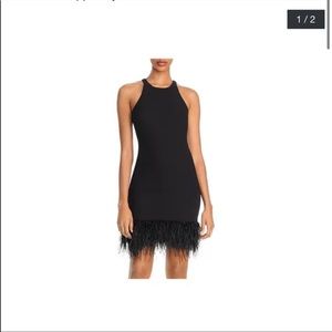 Likely Black Feather Dress Size 4